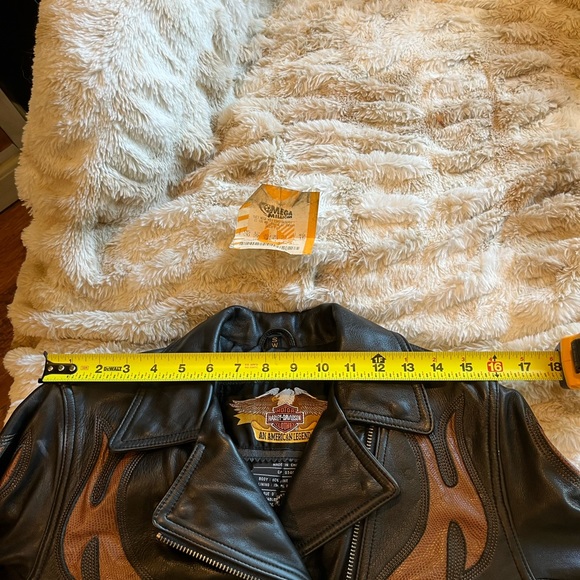 Harley Davidson motorcycle jacket & vest 2 piece - Picture 10 of 16